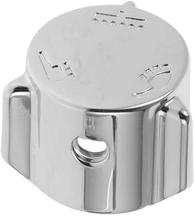 Gadpiparty Wasserhahn Griff Ersatz Drei-Stufen Handrad Ventiloberteil Für Badezimmer Waschbecken Und Küchenarmatur Metallgriff 1 Stück 1.18X1.18X0.93In
