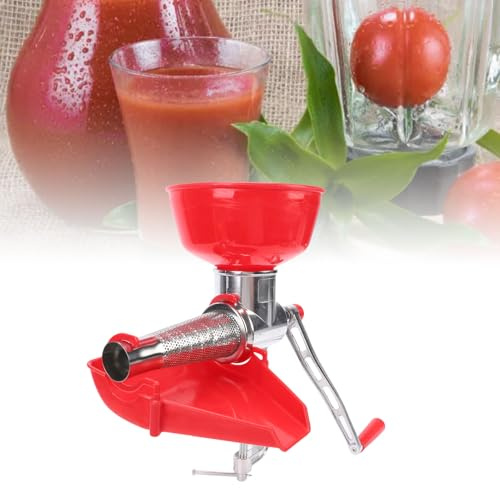 Kuuleyn Colador de alimentos,Fabricante de salsa de tomate,Prensa de tomate,Colador manual Fabricante de salsa multiusos de aleación de aluminio Molino de alimentos para verduras