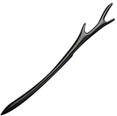 Genérico Palillo Cabello de Madera Ébano Negro 23 Cm, Accesorio Chino para Moños y Peinados, Palillo Largo para Pelo, Soporte para Moños, Decoración Vintage para Mujer
