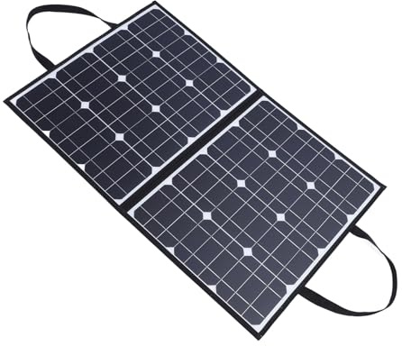 HELEVIA Panneau Solaire Pliable 200W, Chargeur Solaire Portable Monocristallin Double USB avec Guide D'angle, pour Camping en Plein Air et Randonnée