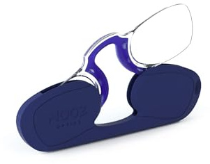 NOOZ - Occhiali da lettura senza aste - Diottria +2.5 - Binocolo per uomo e donna - Custodia molto compatta. L'essenziale per i presbiti - Rettangolare