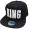 JameStyle26 King & Queen Snapback Set USA Cap Kappe Basecap Mütze Trucker Cappy Kult Partner Look (King Schwarz)