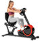 Hop-Sport Liegeergometer mit LCD-Display, Rot - Fitnessbike für Zuhause, Ergometer Heimtrainer für Ausdauertraining und Senioren, Max. Benutzergewicht 130 kg