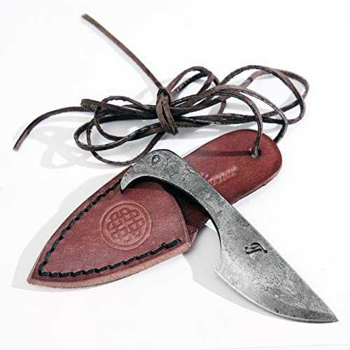 TOFERNER Original Geschenkmesser -Flamingo - Handgeschmiedetes Messer - Sport - Handgemachtes Original-Ledertasche - Polierte & gehärtete Klinge Schönes Produkt