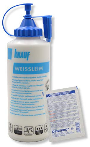 Knauf Weißleim 1200g - im Set inkl. 1 St. DEWEPRO® Single Scrubs