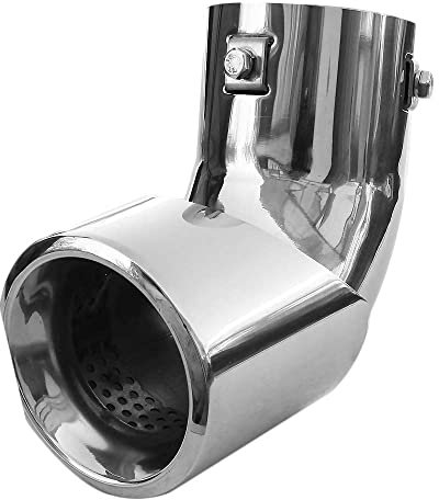 Universal Auspuffblende Endrohr Sport Schalldämpfer Edelstahl Chrom