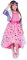 Ciao- Barbie Diva Princess costume vestito travestimento originale bambina (Taglia 4-5 anni)