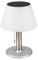 ito electronics Solar Tischlampe Indoor Outdoor 3 Stufen | 4-8 Stunden Leuchtdauer | Warmweißes LED-Licht silber