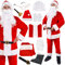 SPRINGOS Weihnachtsmann Kostüm 10 Elemente mit Glocke Premium Qualität Nikolauskostüm für Erwachsene