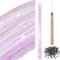BBTO 200 Strang Haar Lametta Kit mit Werkzeug Lametta Haarverlängerung Glitzer Haarteil zum Flechten Haar Lametta Stränge Set für Frauen Mädchen Kinder Cosplay Party Zubehör (Hellrosa)