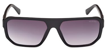 GUESS Herren GU0012402B59 Mens UV Protected Metal Sunglasses Sonnenbrille, Matte Black