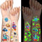 Temporäres Weltraum-Tattoo, das im Dunkeln leuchtet, für Kinder, über 250 Muster, leuchtende Fake-Tattoo-Aufkleber, Planet, Astronaut, Raumschiff, Alien, Rakete, 36 Blätter, Tattoos für Partys