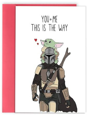 Asmallgf Yoda Vatertags-Grußkarte