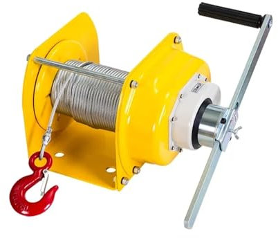 KOZWAY Treuils manuels Treuil Manuel portatif résistant, Levage Manuel de câble métallique (Color : Giallo, Size : 0.5t)