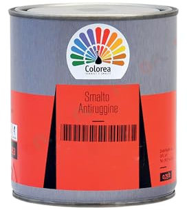 Colorea Smalto Vernice Antiruggine Bianco Lucido - Protezione e Decorazione per Strutture in Ferro, Resistente agli Agenti Atmosferici, Applicazione Semplice e Rapida (Bianco Lucido)