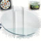 ZYXQQJ Glasplatte Runde Tisch Glasplatte Dicke Tischplatte Glasscheibe Aus Gehärtetem Glas, Esstisch-Ersatzplatte, Terrassentischplatten(70cm/28)