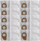 Daaxing Lot de 4/10 sacs à poussière de rechange pour aspirateurs Nilfisk Buddy II 12 18 12 L 18 L/INOX – 81943048 sacs à filtre en polaire (lot de 10)