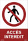 IberNorma PP202-FR Panneau d’interdiction d’accès en PVC, plaque au format 21x30cm. Signal de prohibition d’accès pour usage intérieur et extérieur.