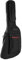 MUSIC STORE Gigbag X-Guitar Deluxe, Robuste Tasche für X-Style E-Gitarren, 20mm Polsterung, Wetterfest, Zubehörfach, Schwarz/Rot