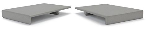 Linero MosaiQ Endkappen Edelstahl-Optik für Profilleiste/Relingsystem/Kesseböhmer