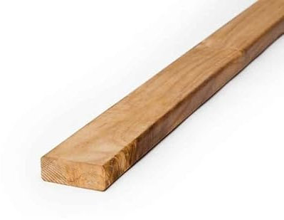 Tablones para terraza de madera de teca de BioMaderas®; anchura de 50 mm, grosor de 19 mm