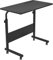 DlandHome Laptoptisch Höhenverstellbar mit Rollen 80 cm Betttisch Beistelltisch pflegetisch auf Rollen Computertische Mobiler Schreibtisch für krankenbett Büro Sofa Mit Tablet-Steckplatz Schwarz