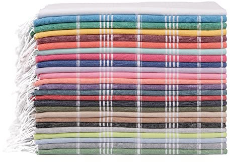 HAVLULAND Türkische Strandtücher, übergroß, 100 % Baumwolle, schnell trocknend, saugfähig, sandfrei, Stranddecke, 182,9 x 99,1 cm, türkisches Reisehandtuch (3er-Set)