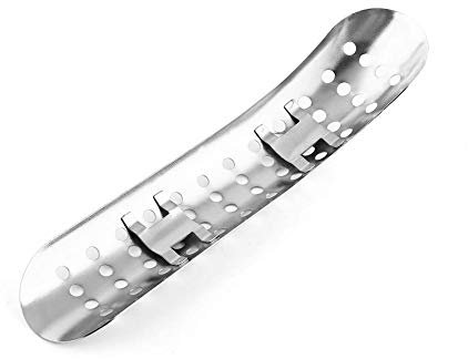 Motorrad Hitzeschutzblech, Universal 3-Stück Auspuffrohr Hitzeschild Rostfreiem Stahl Wärmedämmung Motorrad mit 50mm-70mm Auspuffrohr Durchmesser Hitzeschutzblech Abdeckung mit 2 Schellen (Silber)