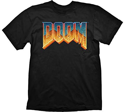 Doom - Herren Gaming Premium T-Shirt - Classic Logo (Schwarz) (S-XL) (S)