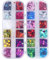 Minkissy Heart Nail Art Glitter, 2 Boxes Holographic Paillettes Colorful 3D Nail Sequins Valentines Day Nail Art Decorations for Women Girls