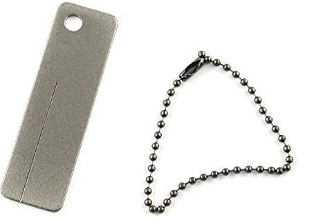 E-outstanding Diamond Grindstone Mini Portable Diamond Stone Sharpener with Keychain for Fish Hook,Fingernail,Knife Outdoor Tool Pocket Knife Grinder Stone