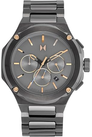 MVMT Chronograph Quarz Uhr für Herren mit Graues Edelstahlarmband - 28000153-D