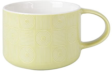 Maxwell & Williams KL0278 Crest Tasse Jumbo Porcelaine Jaune 500 ml