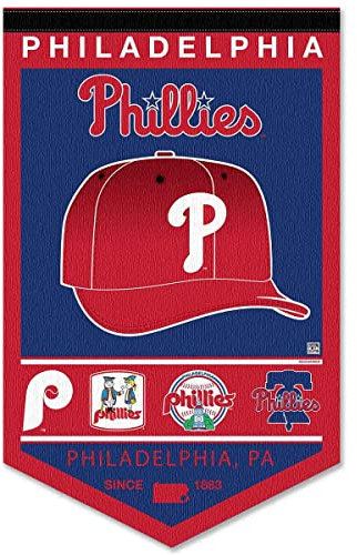 WinCraft Philadelphia Phillies Heritage History Banner Wimpel, 38,1 x 61 cm