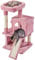 costoffs Cat Tree, 91cm Cat Tower with Cat Condo Scratching Post and Ladder for Kittens, Adult Cats, Pink