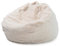 LDIW Sitzsäcke Bezug (Ohne Füllung), Weicher Künstlicher Kaninchenfell Stoff Sitzsackhülle Sitzsack Hülle für Kinder und Erwachsene,Beige White