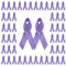 CRAFFANCY Lot de 100 Broches en Satin pour Sensibilisation aux Troubles de l'alimentation et au Cancer de l'œsophage Violet Clair avec épingle à nourrice