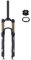 ZECHAO Reise 120mm MTB Fahrrad Luft Vorderrad Gabel,Ultraleichte Aluminiumlegierung 26/27.5/29 Stoßdämpfer Feder Vordergabel 9mm Achse Fahrrad Federgabel (Color : Straight Manual Lock, Size : 29inc