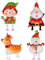 Weihnachten Walking Folienballons Weihnachtsmann Schneemann Rentiere Elfen Airwalker Luftballons Christmas Air Walker Party Deko