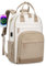 LOVEVOOK Backpack Womens, Waterproof 17 inch Laptop Rucksack Bag for Women with Anti-theft Zipper & USB Port, Large Ladies Backpacks Cabin Back Pack Womans for Travel Work School College Beige