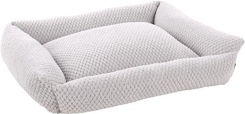 Flamingo Panier Jacquard Rectangle Gris - 80x67x22cm - Lavable - Fond Anti-dérapant - Housse amovible Avec fermeture éclair