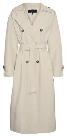 VERO MODA Trench Coat VMCHLOE Trenchcoat Oatmeal L Oatmeal L