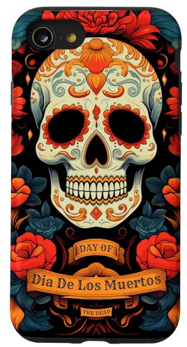 La Catrina Dia De Los Muertos Damen Sugar Skull Hülle für iPhone SE (2020) / 7 / 8