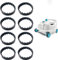 8 Courroies Haute Résistance pour INTEX ZX300 & INTEX ZX300 Deluxe Accessoires pour Réparation Brosse Robot de Piscine Nettoyeur. (Video du Montage Incluse)
