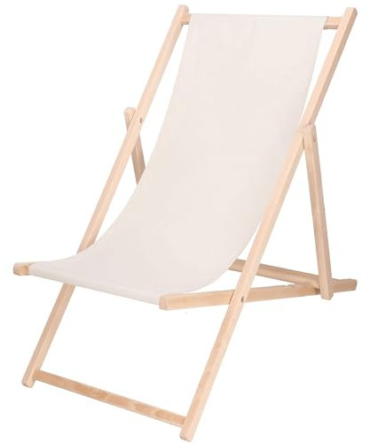 SPRINGOS Sonnenliege klappbar Gartenliege wetterfest Massivholz Stabiler Liegestuhl klappbar mit 3-Fach Verstellbarer Rückenlehne für Garten Balkon wetterfeste Liege