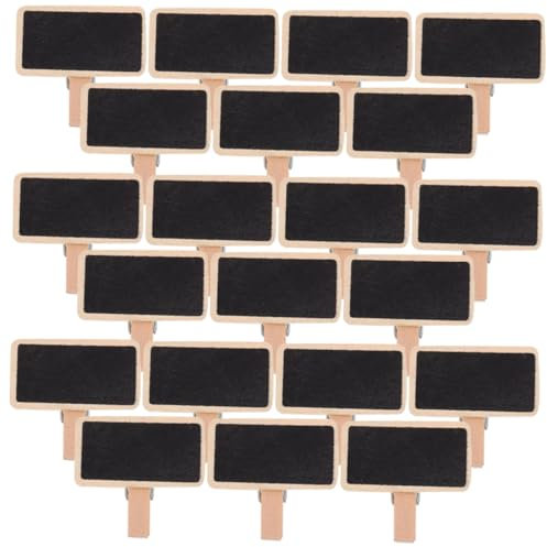 HONMEET Kleiner Kreidetafel 50 Stück Mit Holzclip Robuster Kleiner Tafelschilder Tragbar Für Notizen Und Dekoration Zuhause Und Büro