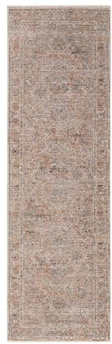 benuta Nest Teppich Anwar - Grau/Beige 80x250 cm - Kunstfaser - Läufer & im Style: Traditionell, Orient Style - Pflegeleicht für Wohnzimmer Schlafzimmer