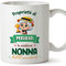 Mugffins Tazza Personalizzata in ceramica per NONNA 11 oz / 350 ml - In italiano - Proprietà di - Idea regalo per compleanno, anniversario, natale