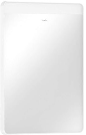 hansgrohe Xarita Lite Q Spiegel, horizontale LED-Belechtung, 500x30x700mm, Wandschalter, 54956, Farbe: Mattweiß
