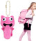 Porte-clés en peluche en forme de grenouille - Porte-clés magnétique mignon pour sacs à dos - Porte-clés mignon de - Décoration intérieure de voiture, Collier de roses magnétique en forme de